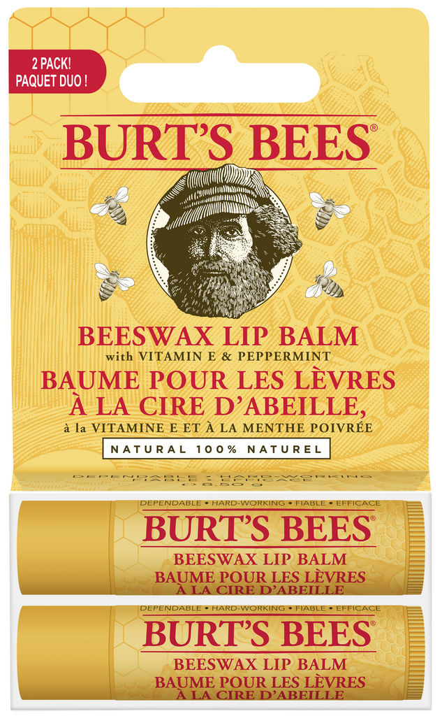 Burts Bees Lip Balm Beeswax 2pack 4.5g