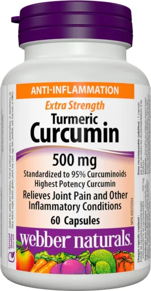 Webber Turmeric Curcumin 12,500 Mg Extra Strength 60.0 Capsules