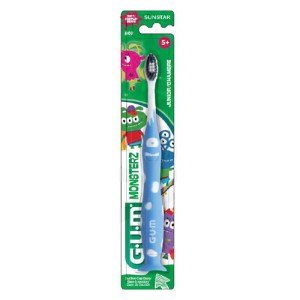 Sunstar 902a Gum Monsterz Junior Age 5+ Toothbrush, Soft, 3/pack Toothbrushes