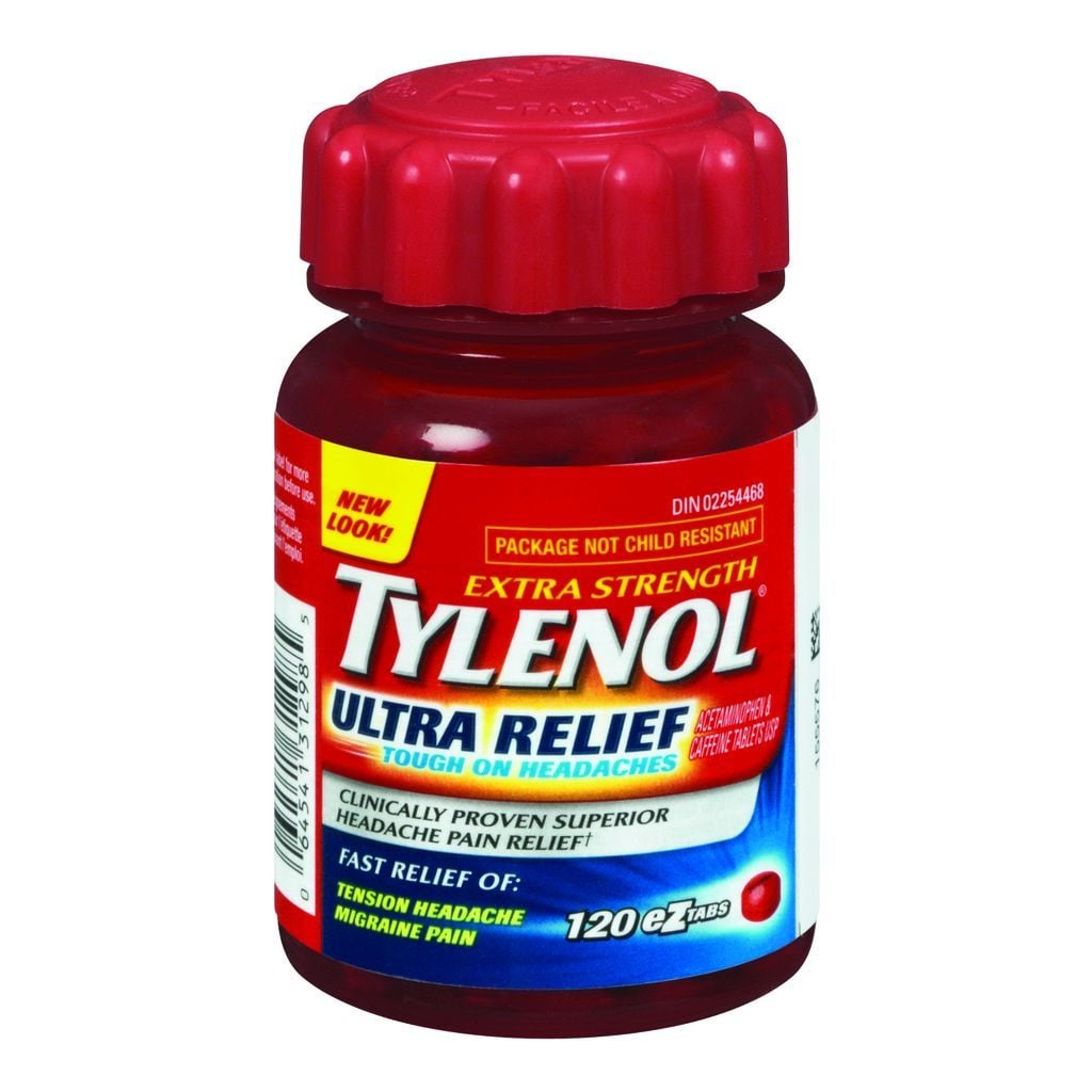 Tylenol Ultra Relief Pain Relief Acetaminophen EZTabs 120 Tablets