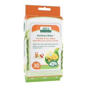 Aleva Naturals Bamboo Baby Pacifier & Toy Wipes Baby Diapers and Wipes