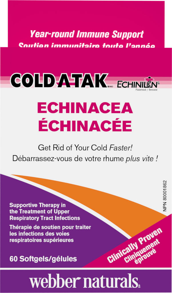 Webber Cold-a-tak Echinacea Blister-packed 60.0 Capsules