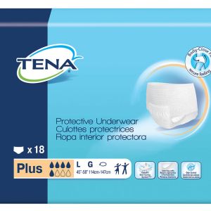 Tena Protective Underwear Plus Absorbency Large 18 Pack Incontinence