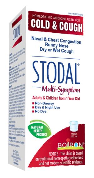 Stodal Stodal Multi-symptom For Nasal & Chest Congestion, Runny Nose, Dry Or Wet Cough And Minor Sore Throat 200.0 Ml