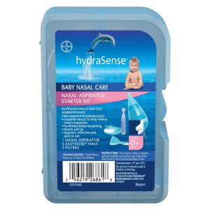 Hydrasense Hydrasense Nasal Aspirator Starter Kit, Baby Nasal Care, Relieve Congested And Stuffy Noses, 1 Kit 1.0 Kit Nasal Rinses, Sprays and Strips