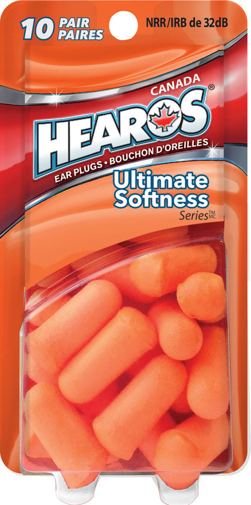 Hearos Ultimate Softness Series Ear Plugs For Noise - Orange