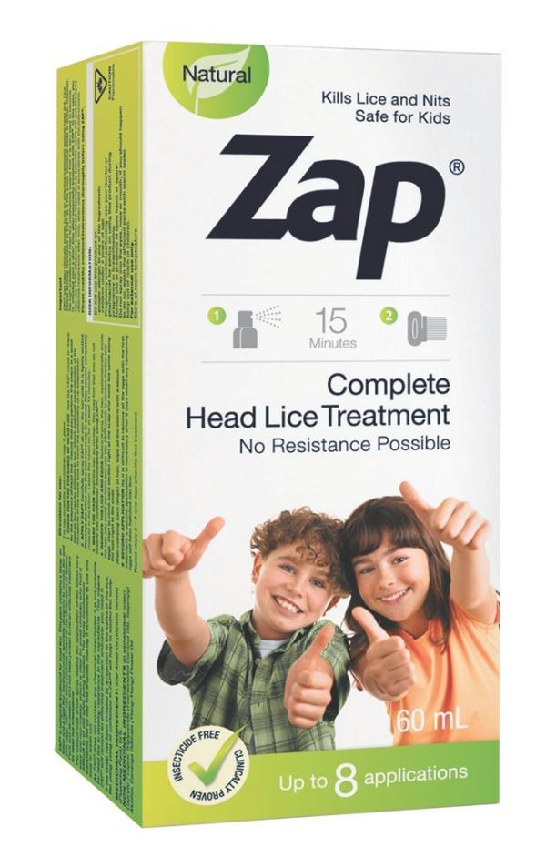 Zap Complete Head Lice Treatment Lice Treatments and Combs