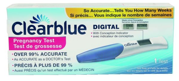 Clearblue Pregnancy Test With Weeks Indicator, Value Pack, 1 Count 1.0 Count Pregnancy and Ovulation Tests