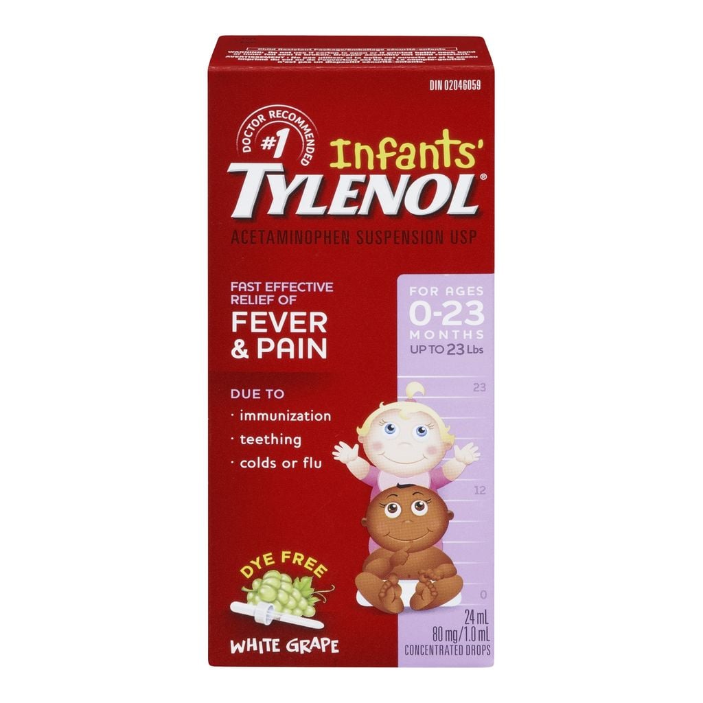 Tylenol Tylenol Infant Pain Reliever, Grape Suspension Drops CTC Health