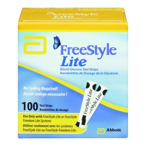 Freestyle Lite Blood Glucose Test Strips Glucose Monitoring