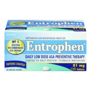 Entrophen 81mg Daily Low Dose Asa Preventative Therapy Low-dose ASA