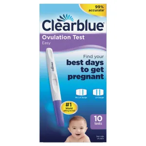 Clearblue Easy Ovulation Predictor Kit, 10 Ovulation Tests 10.0 Count