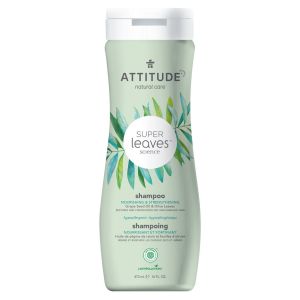 Attitude Super Leaves Science Natural Shampoo Nourishing Strengthening Grape Seed Oil Olive Leaves 16 Oz 473 Ml