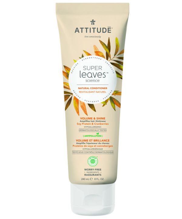Attitude Super Leaves Conditioner Volume & Shine 8.1 Fl Oz Shampoo and Conditioners