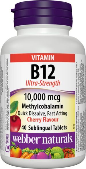 Webber Naturals Vitamin B12 Ultra Strength 10000 Mcg