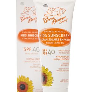 Green Beaver Natural Mineral Sunscreen Lotion For Kids Spf 40 Sunscreen