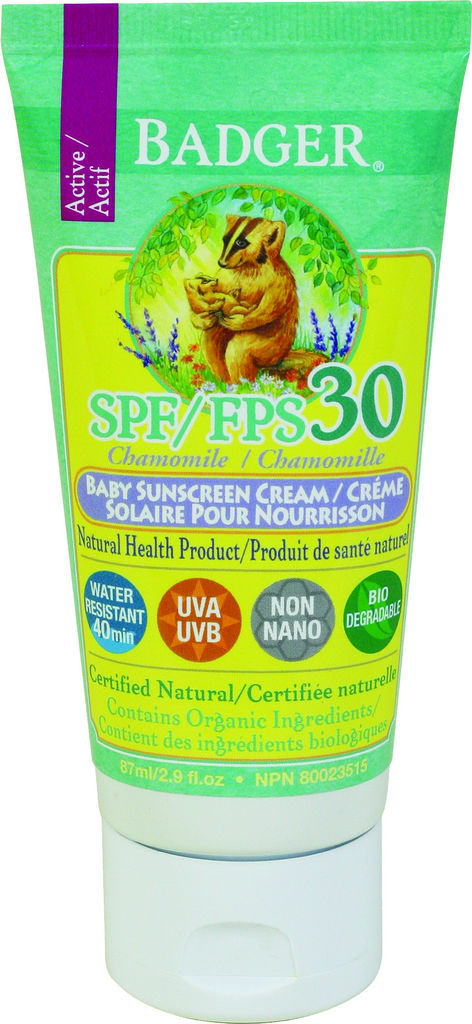 Badger Spf 30 Chamomile Baby Sunscreen Cream Sun Care