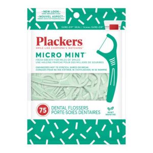 Plackers Micro Dental Flossers Mint Oral Hygiene
