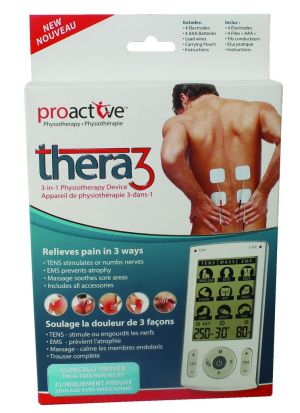 Proactive Thera3 Tens, Ems And Message Unit For Pain Management, White White Standard