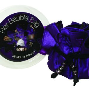 Her Bauble Bag Purple With Black Cosmetics