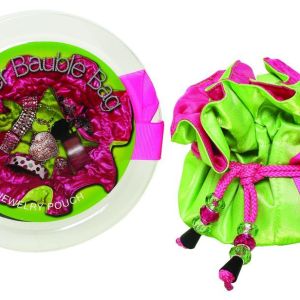 Her Bauble Bag Lime Green With Hot Pink Skin Care