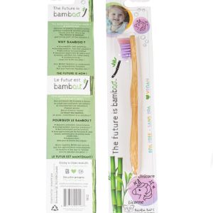 The Future Is Bamboo Unicorn Kids Bamboo Toothbrush Oral Hygiene