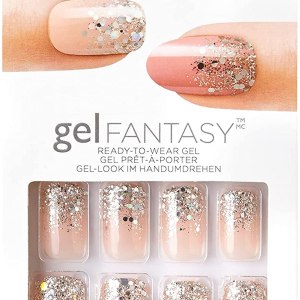 Kiss Gel Fantasy Ready to Wear Gel Nails Medium Length Rock Candy – 24 CT Cosmetics