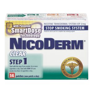 Nicoderm Clear Step 1 Patches, 21 Mg/day Nicotine Patches
