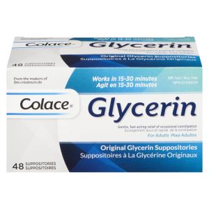 Colace Original Glycerin Suppositories Antacids / Laxatives