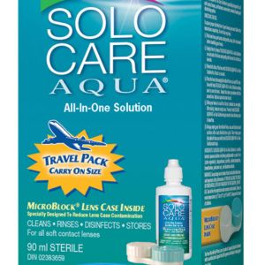 Solocare Aqua All-in-one Solution Travel Contact Lens