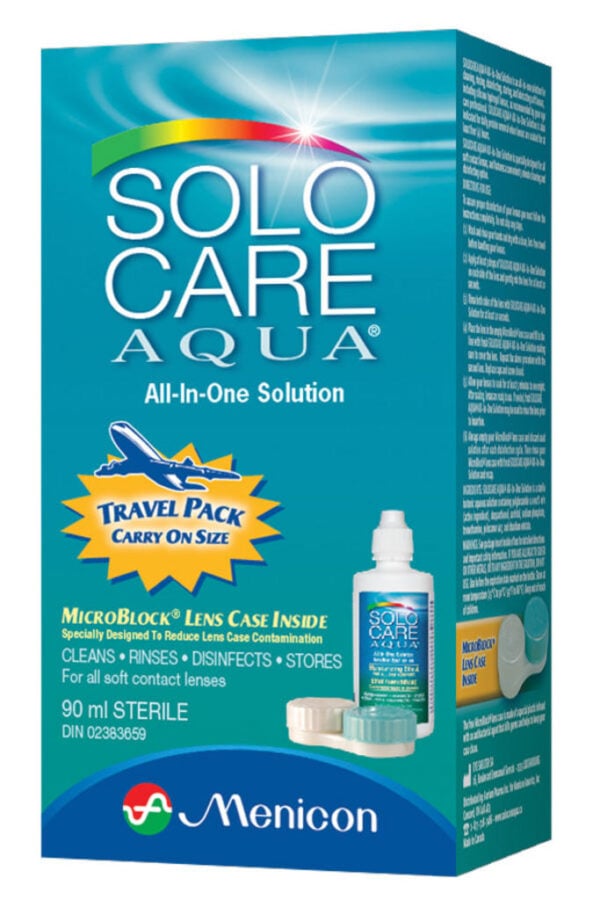 Solocare Aqua All-in-one Solution Travel - CTC Health