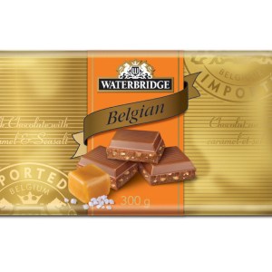 Waterbridge Belgian Milk Chocolate Bar With Caramel & Sea Salt Confections