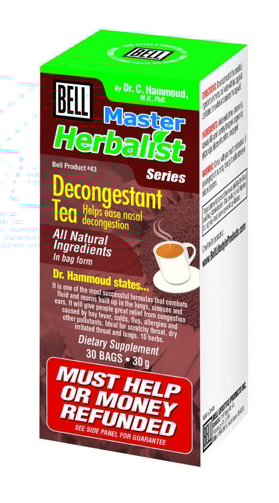 Bell Lifestyle Products Decongestant Tea CTC Health