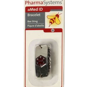 Pharm Sys Medical Bracelet Bee Sting Medical Alert Jewelry
