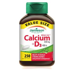 Jamieson Laboratories Jamieson Mega Cal Calcium 650 Mg + D3 400 Iu Value Pack