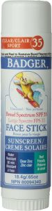 Badger Spf 35 Clear Zinc Face Stick Sun Care