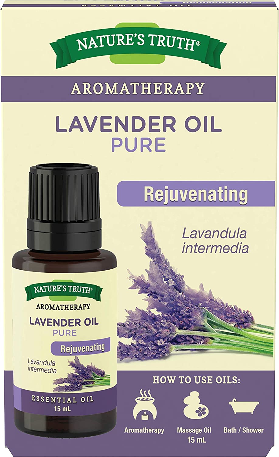 Nature's Truth Aromatherapy 100% Pure Rejuvenating Lavender Oil