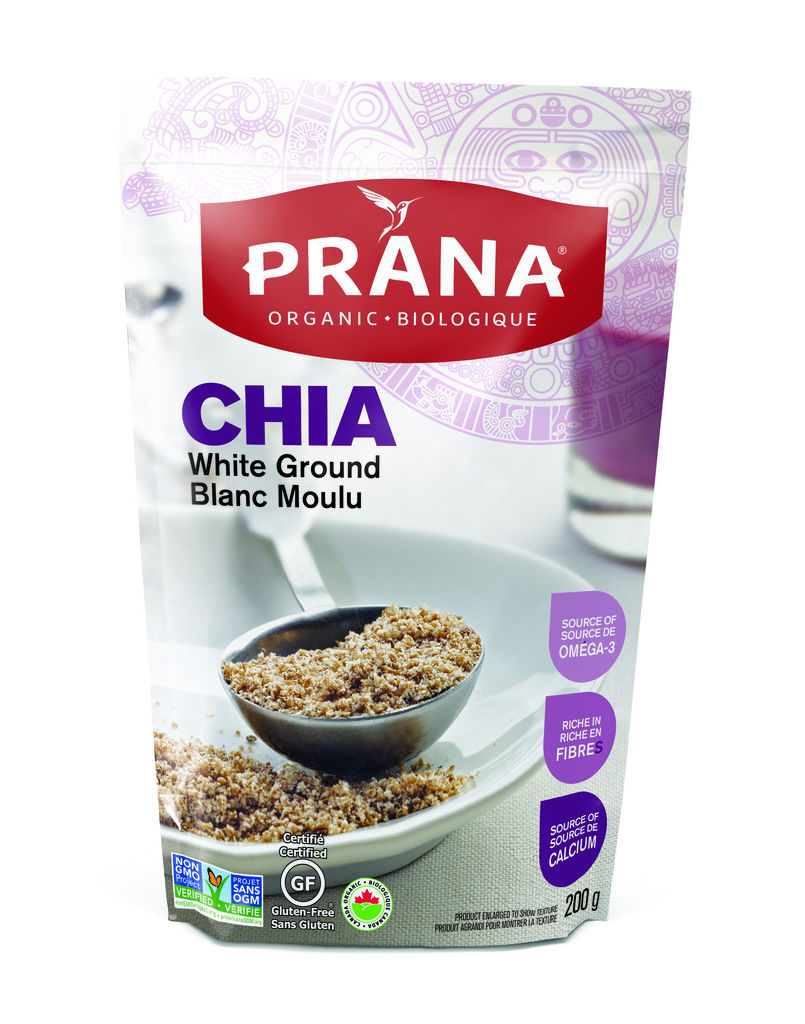 Prana Organic Ground White Chia Seeds
