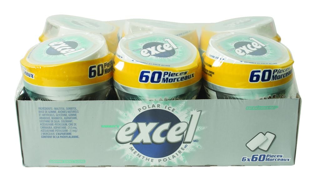 Excel Polar Ice Sugar-free Gum Bottle