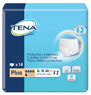 TENA ProSkin Plus Adult Disposable Underwear - Size X-Large, Pack of 14