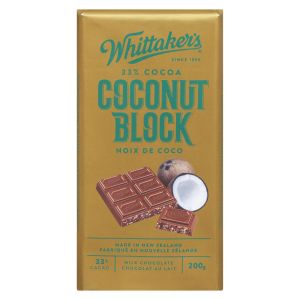 Whittaker’s Coconut Block Chocolate Confections