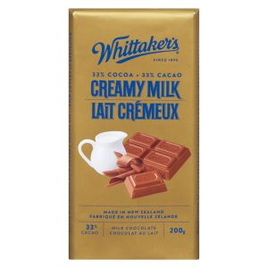 Whittaker’s Fair Trade Creamy Milk Chocolate Confections