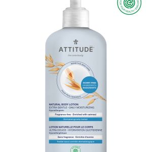 Attitude Sensitive Skin Body Lotion – Fragrance Free 16 Fl Oz Hand And Body Care