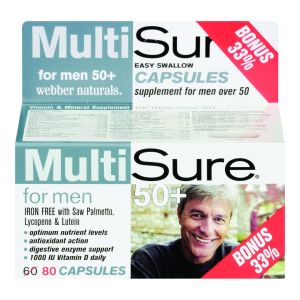 Webber Naturals Multisure For Men 50+ Multivitamin