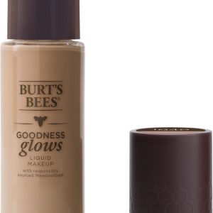 Burt’s Bees Goodness Glows Liquid Makeup  – Rich Caramel #1050 – Medium Brown with Tan Undertones Cosmetics