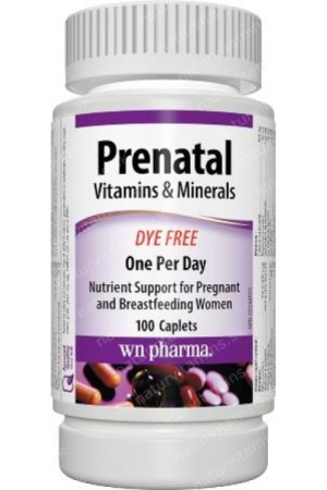 Wn Pharma Wn Pharma Prenatal, Vitamin And Mineral Supplement- 35 Mg Iron, 100-count