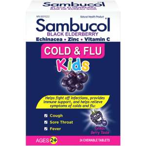 Sambucol Kids Chewables 24.0 Ea Cough and Cold