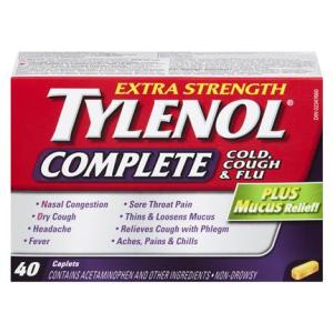 Tylenol Complete Extra Strength Cold, Cough & Flu Caplets