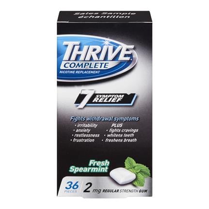 Thrive Complete 2mg Nicotine Replacement Gum Fresh Spearmint - CTC Health