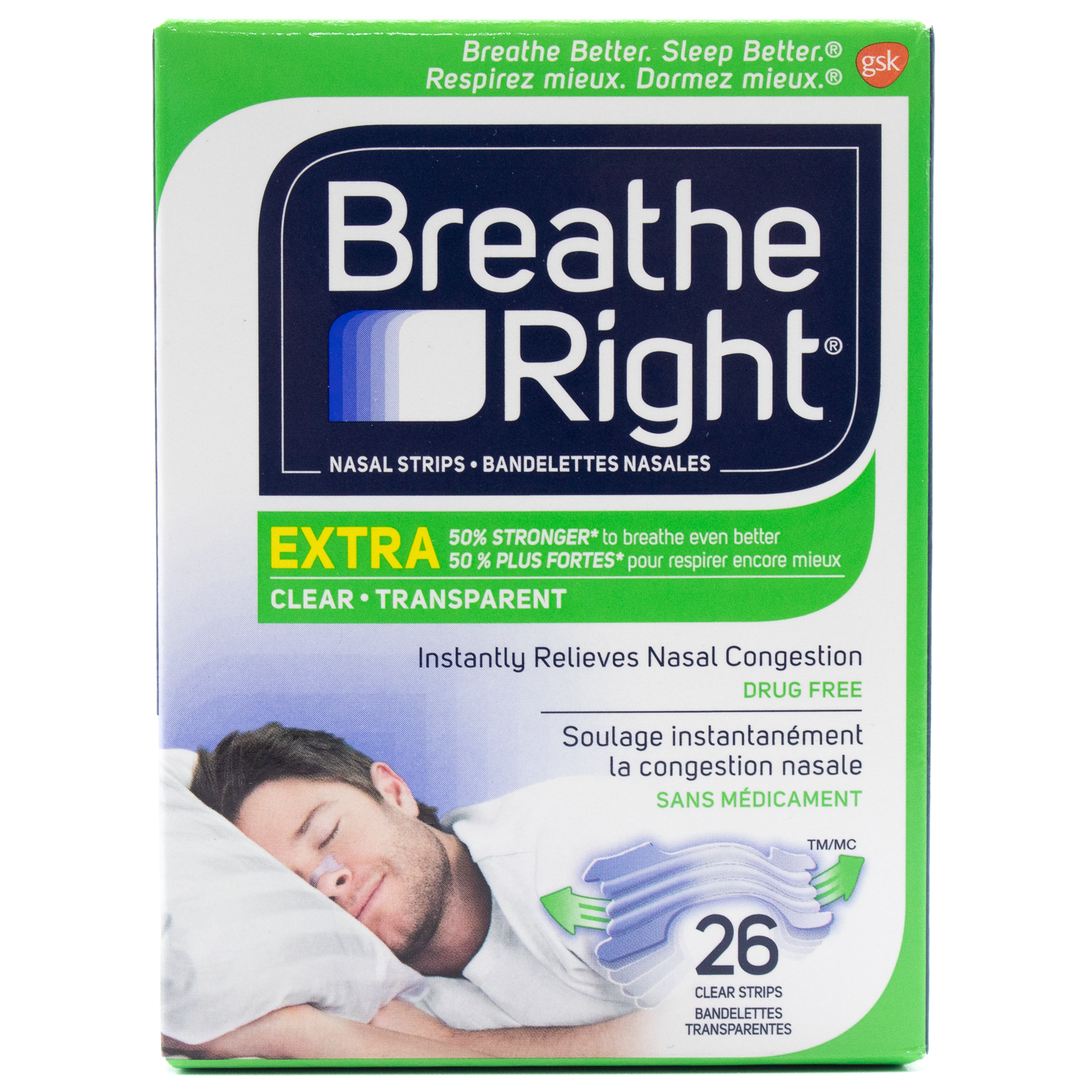 Breathe Right Extra Clear Nasal Strips